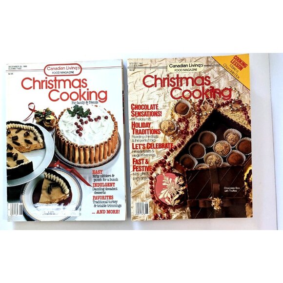 Canadian Living Christmas Cooking Food Magazine 1986 , 1987 VTG Printed inCanada - Picture 1 of 10